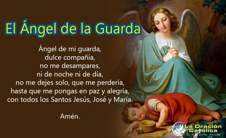 Oración católica angel de la guardia