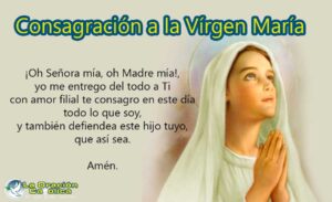 Acto de consagración a la Virgen María