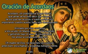 Oración Católica de Acordaos
