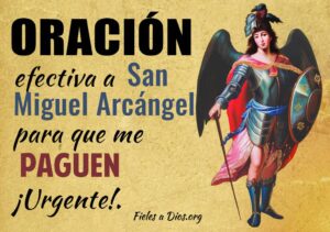 Oración a San Miguel Arcángel para que me paguen