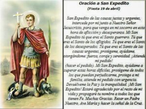 San Expedito oración para pedido especial urgente