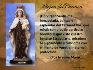 Oración a la Virgen del Carmen por los enfermos: Sanación y Fe