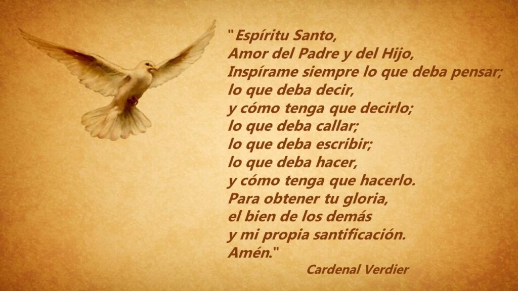 Oración al Espíritu Santo: Guía para tu examen espiritual