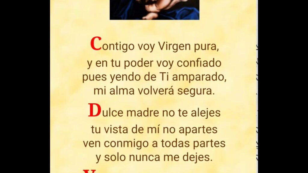 Oración Contigo Voy Virgen Pura: Protección y Fe