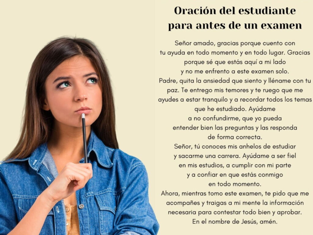 Oración para superar un examen difícil: guía y consejos