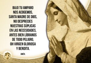 Bajo tu amparo nos acogemos, Santa Madre de Dios