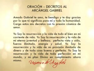Oración al Arcángel San Gabriel para pedir protección