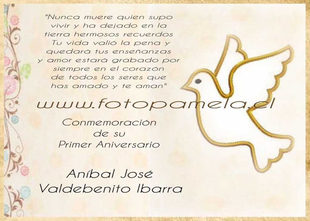 Oración de aniversario luctuoso: Recuerdos y esperanza