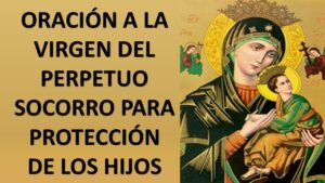 Oración por los hijos a la Virgen del Perpetuo Socorro