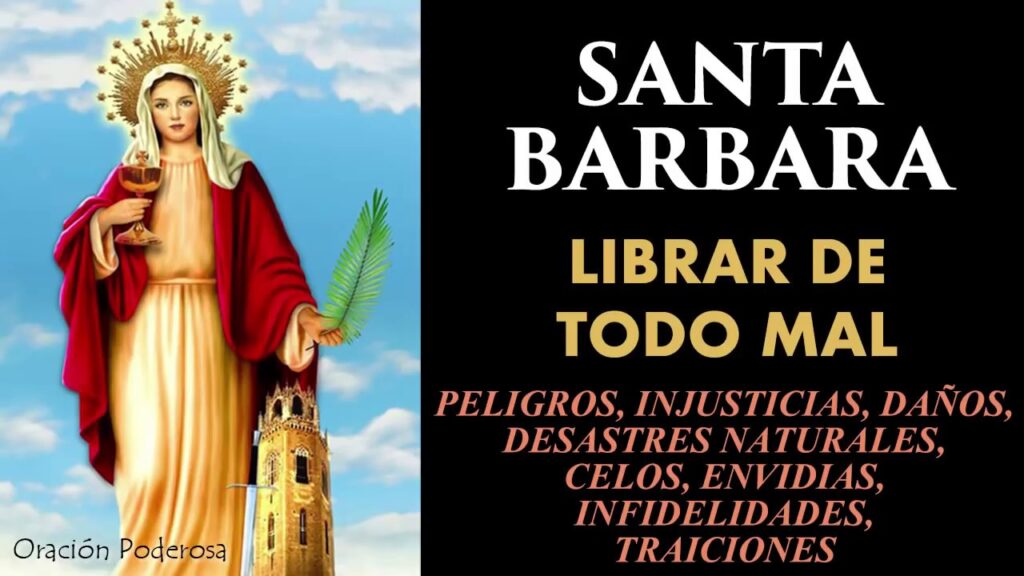 Oración Santa Bárbara: Pide por sanación y protección