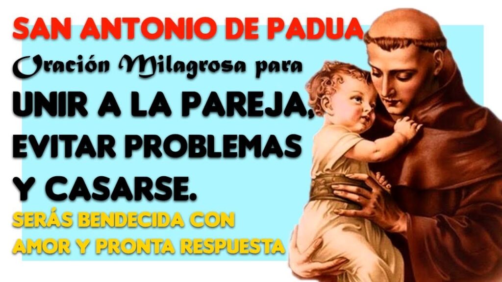 San Antonio de Padua oración para el amor y la unión