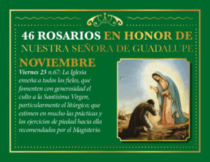 Cuando empiezan los rosarios de la Virgen de Guadalupe