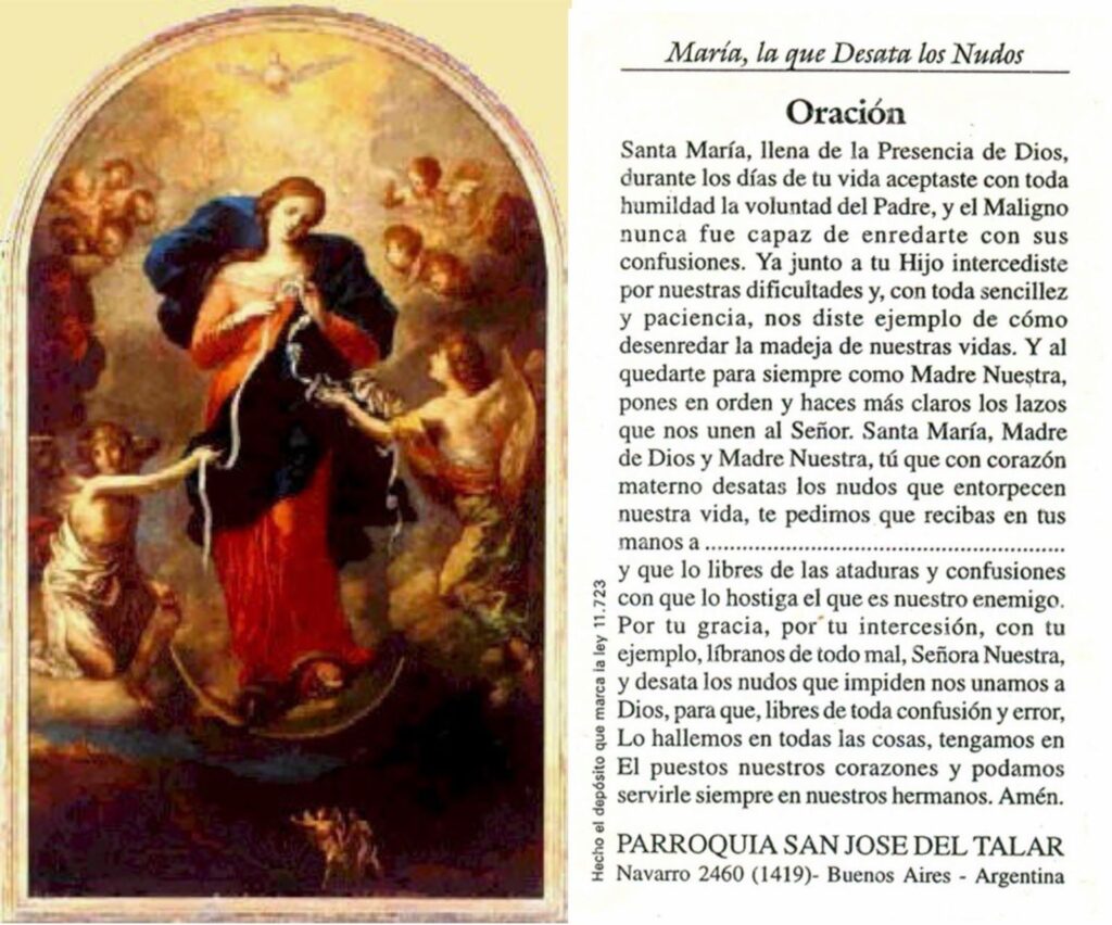 Novena Virgen Desatanudos: Milagros y Oraciones Poderosas