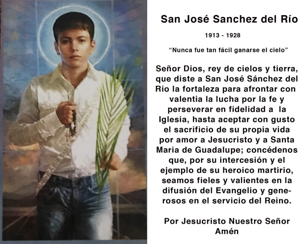 Oración a San José Sánchez del Río: Fe y Devoción